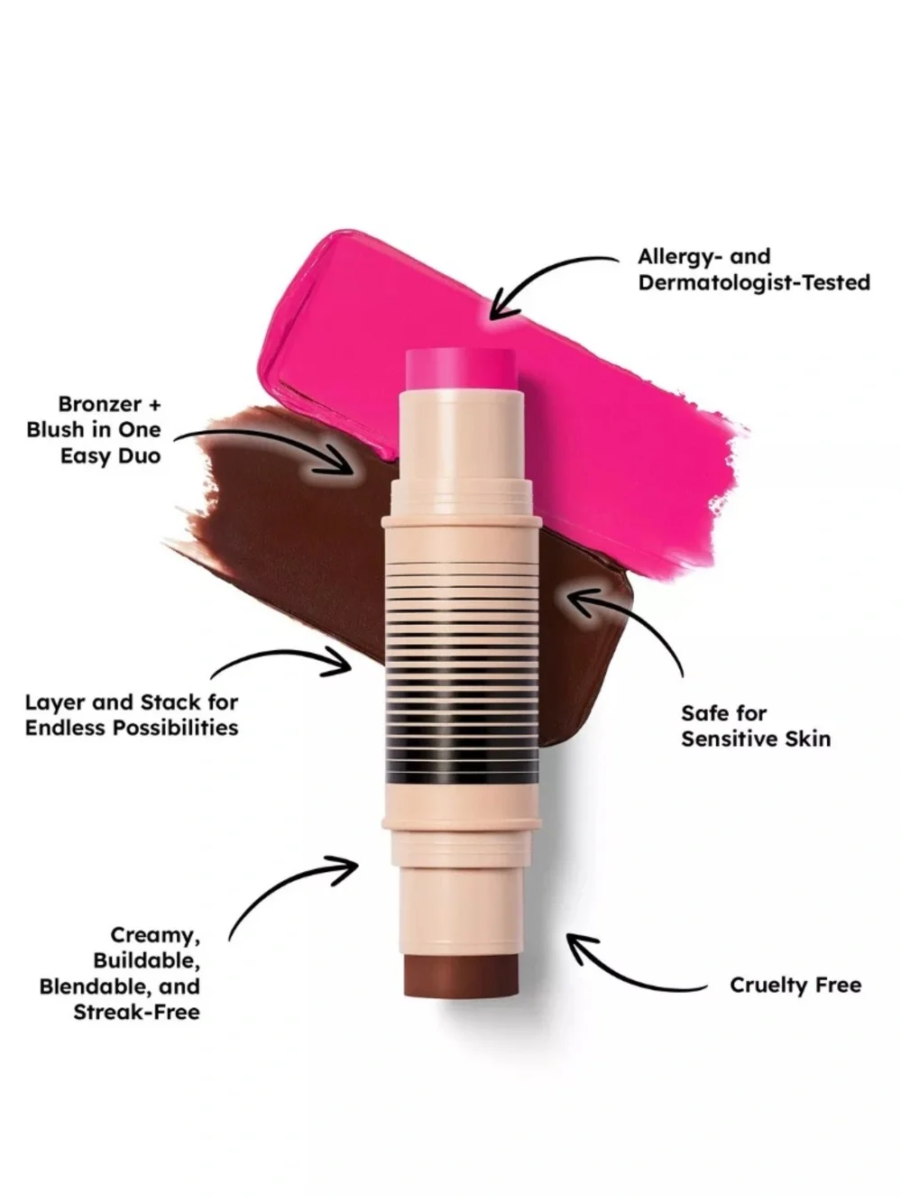 Dibs Desert Island Duo Blush & Bronzer Stick — Shade 6 NEW IN BOX✨